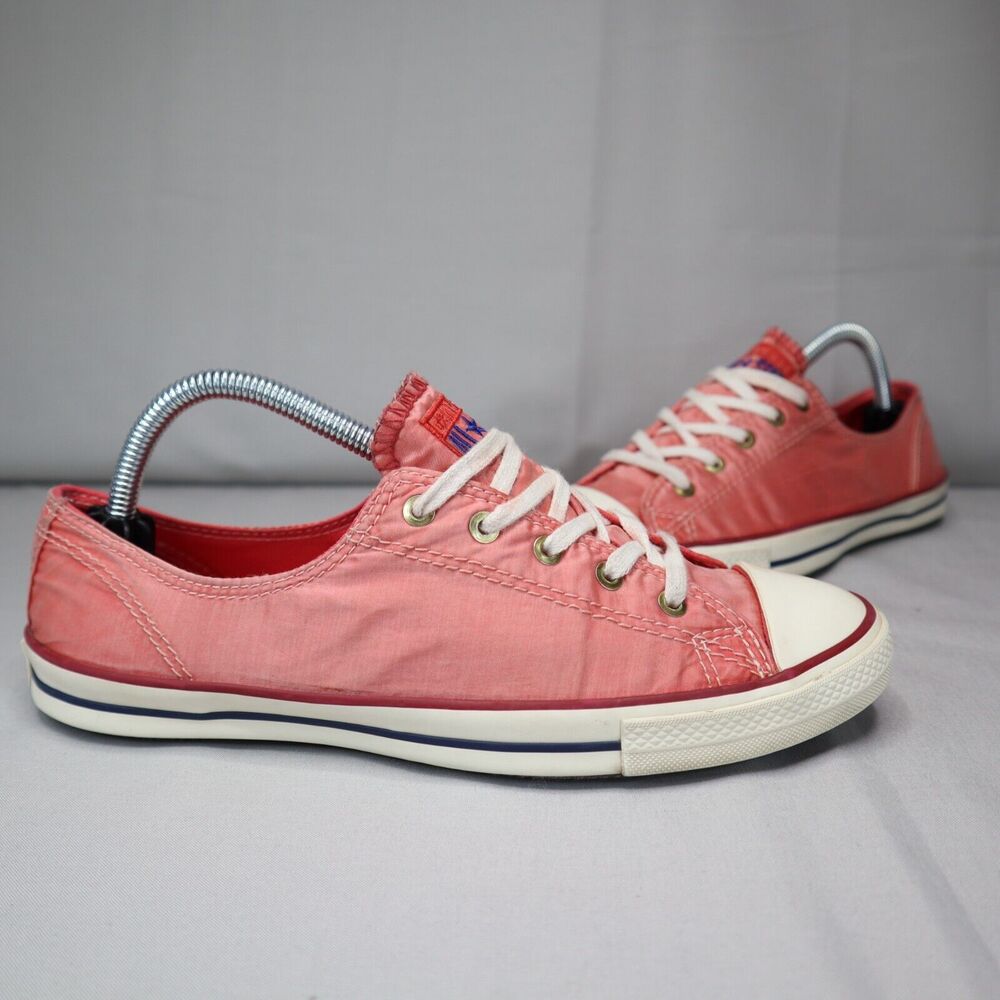 Converse All Star Chuck Taylor Womens Size 6 Shoe Pink Nylon Lightweight Sneaker
